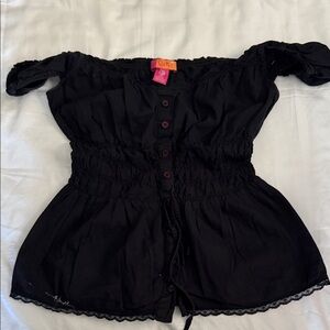 Black Off-Shoulder Top